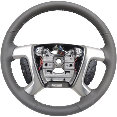 201314 GMC ACADIA TITANIUM LEATHER STEERING WHEEL ASSEMBLY W/SWITCHES