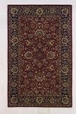 Hand Tufted Wonders of the World Hamadan Wine Red Wool Rug WW72 (9' x 12')