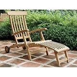 Teak Wheeled Steamer Chair