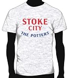 Stoke City Basic Logo Soccer Tee, Adult XX-Large - Ash Grey