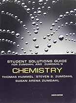 Chemistry Student Solutions Guide for Zumdahl & Zumdahl Chemistry Student Solutions Guide for Zumdahl & Zumdahl