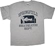 The Simpsons Homer "Springfield Unathletic Department" Gray T-Shirt