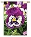 Pansies Garden Flag