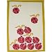 Pomegranates Design Couleur Nature Block Print Tea towel