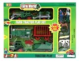 DELUXE FARM WORLD FARMER TRACTOR PLAY SET