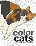 Color Cats Book One: Coloring Pages for Adults