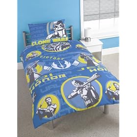 CharacterWorld Clone Wars Honor Rotary Duvet Set, Single