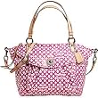 Coach Op Art Leah Signature Bag Tote 13142 Pink
