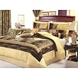 7 Pieces Leopard Printed Patchwork Comforter/bed-in-a-bag Set King Size Bedding