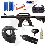 Tippmann US Army Alpha Tactical Paintball Gun Silver Package