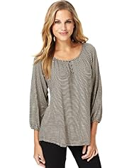 Striped Boho Top with Stay New™