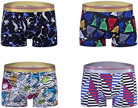 Sexy D Mens Middle Rise Ice Silk Modal Boxer Briefs Underwear for Teen