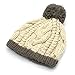 Bodvera Chunky Soft Stretch Cable Knit Slouchy Beanie Skully Crocheted Cap Hat