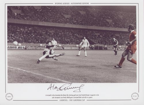 Alan Kennedy Liverpool Scores European Cup Final 1981 - Signed Limited Ed