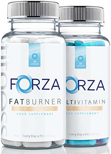 FORZA FITNESS Fat Burner (90 Capsules) &amp; Multivitamin (90 Capsules) Weight Loss