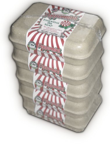 Peppermint Essential Oil Soap 5 bar Value Pack