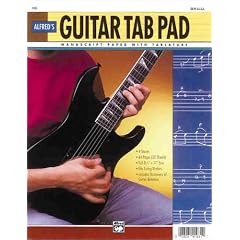 Guitar Tab Pad (8-1/2" X 11"): 64-Pages (3-Hole Punched for Ring Binders)
