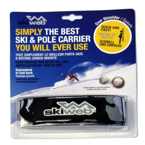 Ski & Pole Carrier. Awarding Winning Design by Skiweb. Snow Camo
