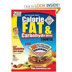 2008 Calorie King Calorie, Fat & Carbohydrate Counter