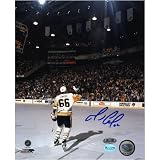 Mario Lemieux On Ice Fist Pump 8x10