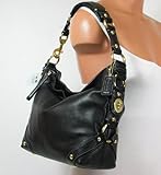 Coach Leather Carly Duffle Shoulder Handbag Bag Purse Tote 10615 Black