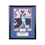 Ken Griffey Jr. Autographed Cincinnati Reds -Sweet Spot Baseball Cut- with 8x10 Photo - Framed (UDA)