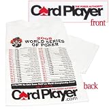 White Card Player World Series of Poker T-Shirt -XL