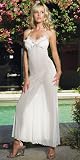 2Pc Mesh Pearl Long Dress With Sequined Tulle Trim, Includes G-String by Leg avenue