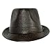 51vdtmpJ0OL. AA75  DISTRESSED LEATHER STYLE BROWN CLASSIC FEDORA