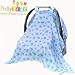 Today's Deal Baby Car Seat Covers For Boy Or Girl. XL Size 48 Length 36 Wide. Muslin Cotton Newborn Baby Car Seat Canopy Is Soft & Breathable. Infant Car Seat Cover Protects From Sunlight, Bugs & Dust