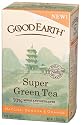 Good Earth Super Green Tea, Green Tea, Matcha, Sencha And Orange, 18 Count Tea Bags, 1.37-Ounce Boxes (Pack of 6)