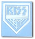 KISS ARMY Logo RUB ON Window Sticker Decal