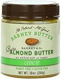 Barney Butter Bare Almond Butter, Crunchy, 10 Ounce