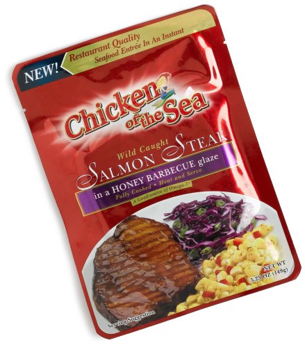 Chicken of the Sea Honey Barbeque Salmon Steak, 5.25-Ounce Units (Pack of 12) by Chicken of the Sea