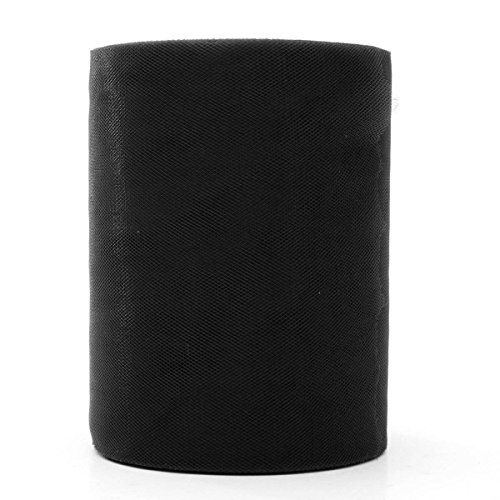 KING DO WAY Tulle Roll Spool 6 Inch x 100 Yards (300FT) Wedding Party Decoration Black