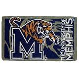 Memphis Tigers Bleached Welcome Mat (Doormat) 18X30 Welcome Mat Bleached-Univ Of Memphis - NCAA College Athletics Fan Shop Sports Team Merchandise