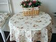 Vintage Pretty Flowers Cotton Table Cloth 36"x36"