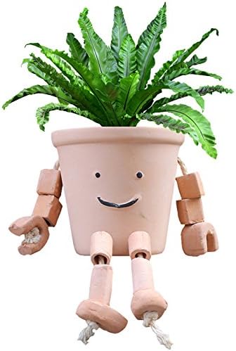 Funny Puppet Pot - Surprisender Novel Earthen Flower Pot for Herbs and Succulent