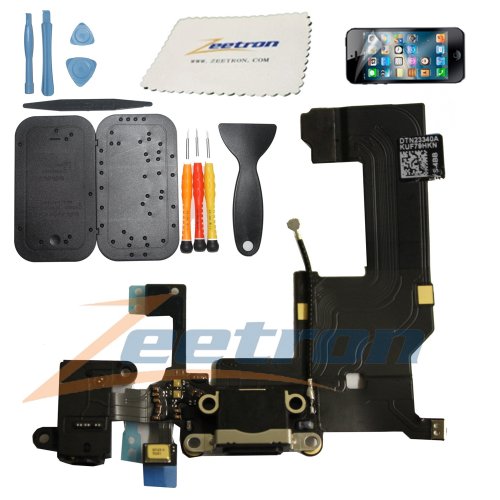 Zeetron Iphone 5 Replacement Bottom Dock Charging Port Flex Ribbon Headphone Jack Assembly  Premium Tool KitB00COTVGQW