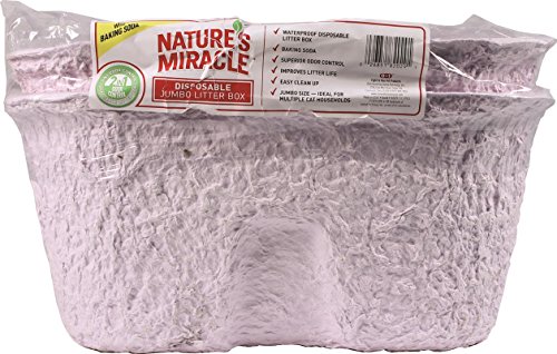 Nature s miracle disposable litter box, jumbo, 2-pack