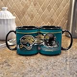 NFL Jacksonville Jaguars 11-Ounce Black Helmet Mug (2 Pack)