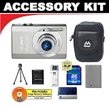 cheap Canon PowerShot SD790 IS Digital Camera (Silver) + 4GB Bonus Accessory Kit