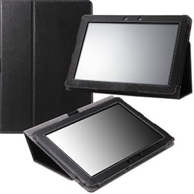 MoKo(TM) Folding Cover Case and Flip Stand for ASUS Transformer Pad TF300 (with Elastic Hand Strap and Stylus Loop),... by 