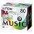 TDK 音楽用CD-R 日本製 5色カラーミックスワイドプリンタブル 5mmPケース入り 20枚パック CD-RXA80CPWX20S