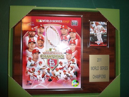 St. Louis Cardinals 2011 World Series Champions Brand New Limited Edition MLB Authenticated 12 By 15 Plaque Picturing Albert Pujols, Yadier Molina, David Freese, Matt Holliday, Lance Berkman, Cris Carpenter and Others!! Great Gift Idea for Any Cardinals Fan or Collector of World Series Memorabilia!