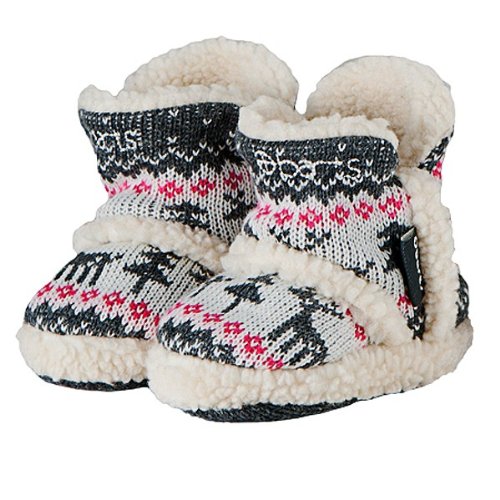 Barts Nordic Booties Baby Strickschuhe Heather Grey