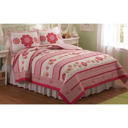 Sugar Flower- Twin Quilt