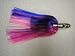 Saltwater Fishing Lure Chrome Bullet Shaped Head for High Speed Trolling with a Pink and Blue Hair Skirt, 6 1/2 Inches Long FREE SHIPPING AND 20% CUSTOMER APPRECIATION DISCOUNT!