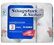 Saugstark & Sicher K�chent�cher 3-lagig Jumbo, 2er Pack (2 x 3 Rollen � 80 Blatt)