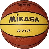 ＜バスケットボール＞MIKASA(ミカサ) 検定球7号 茶/クリームイエロー B712の画像